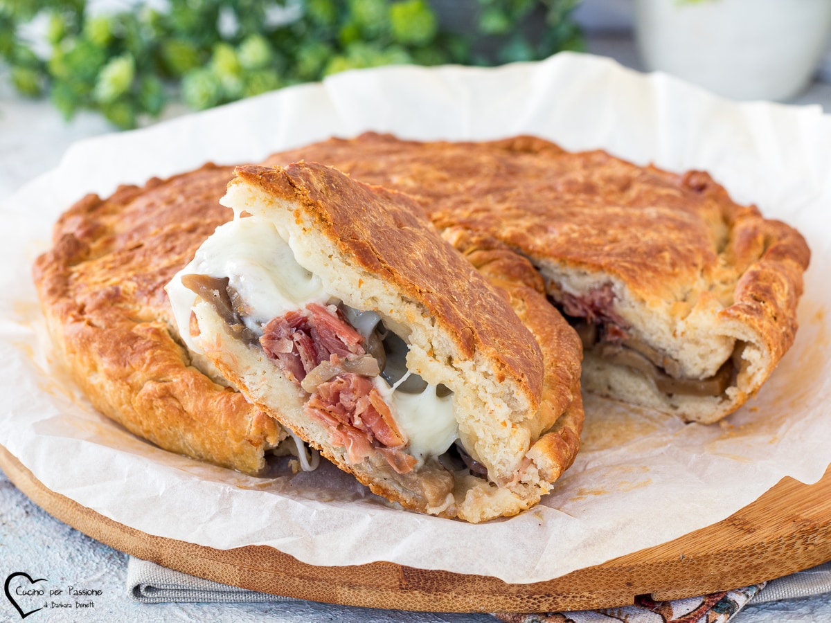 FOCACCIA COM SPECK E COGUMELOS rápida e sem fermentação