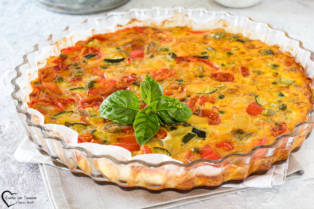 FRITTATA DE FORNO COM LEGUMES 