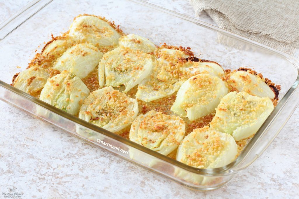Funcho gratinado no forno