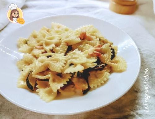 Gravatinha com abobrinha e salmão