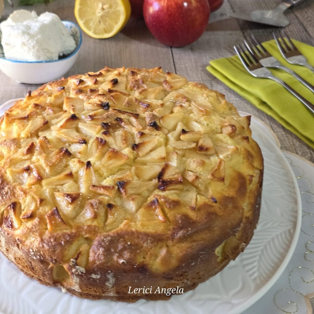 Bolo de Maçã e Ricota Fofo