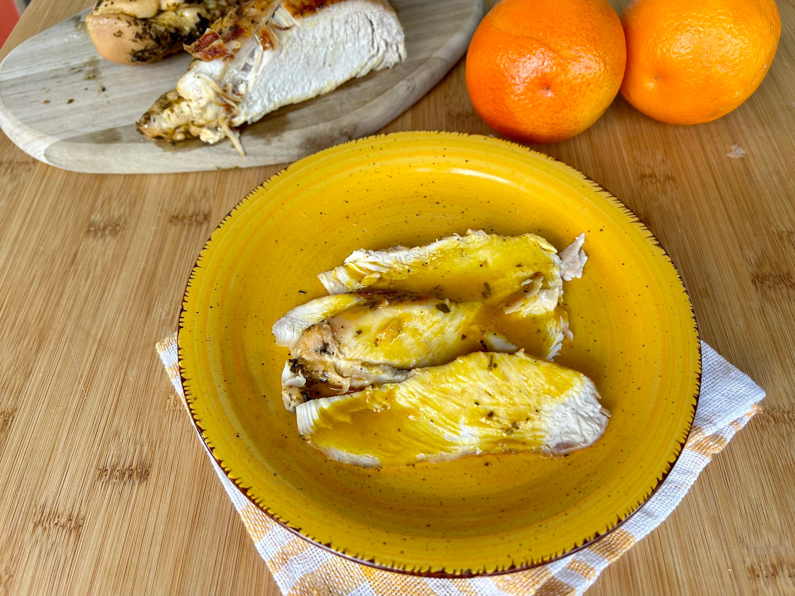 Peito de frango à laranja