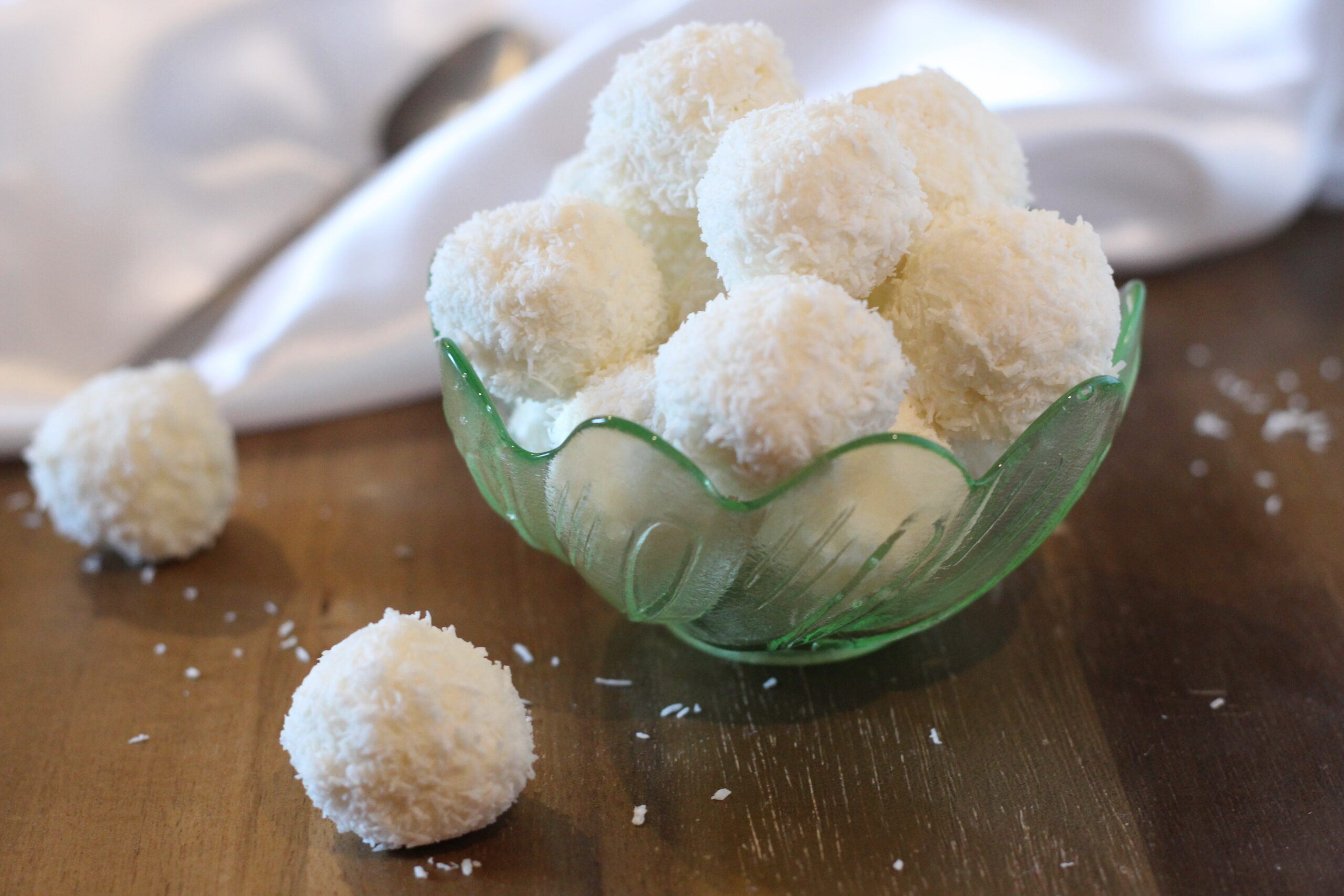 Bolitas de coco e ricota