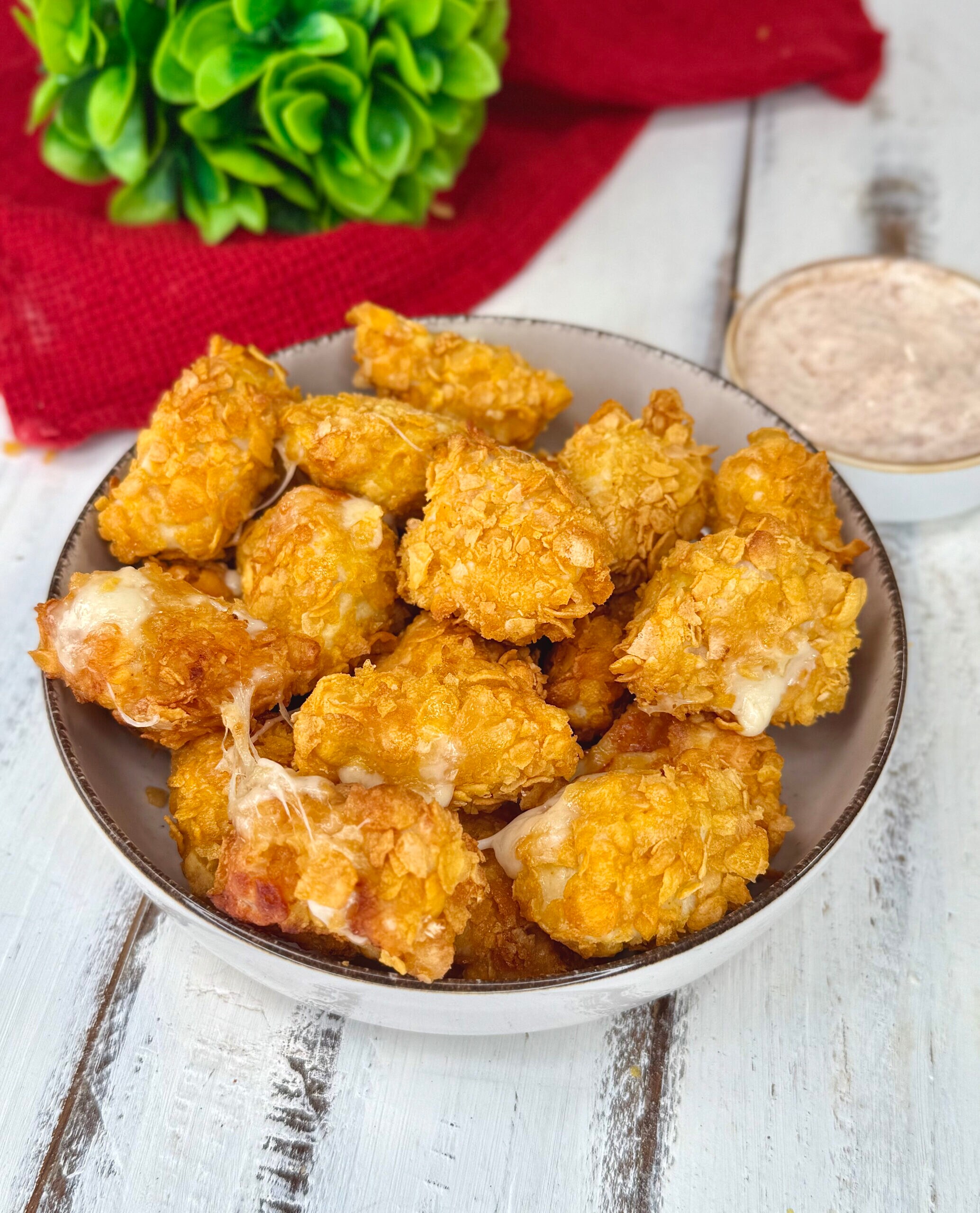 Nuggets Recheados Derretidos – em fritadeira a ar ou no forno
