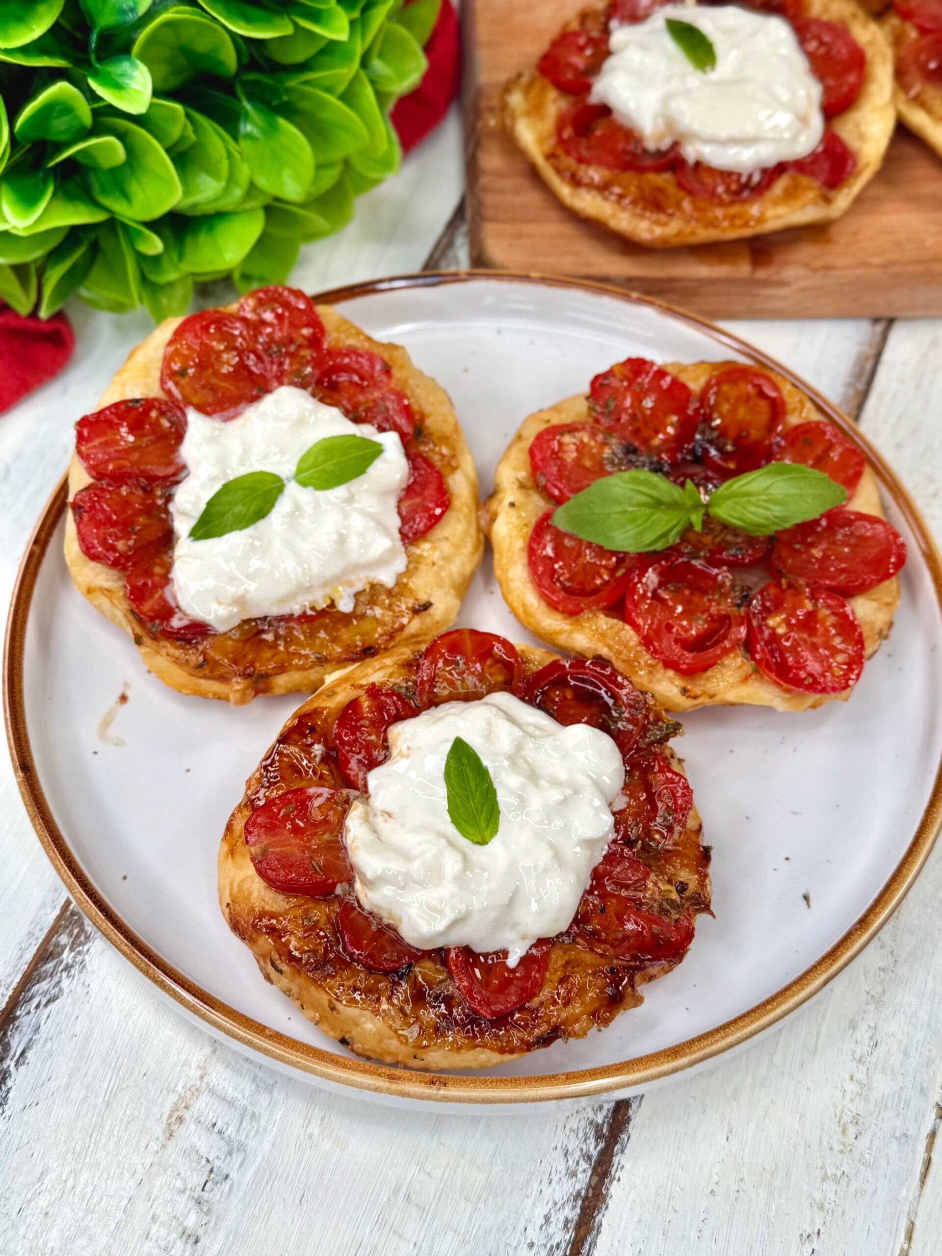 Mini tarte tatin de tomatinhos