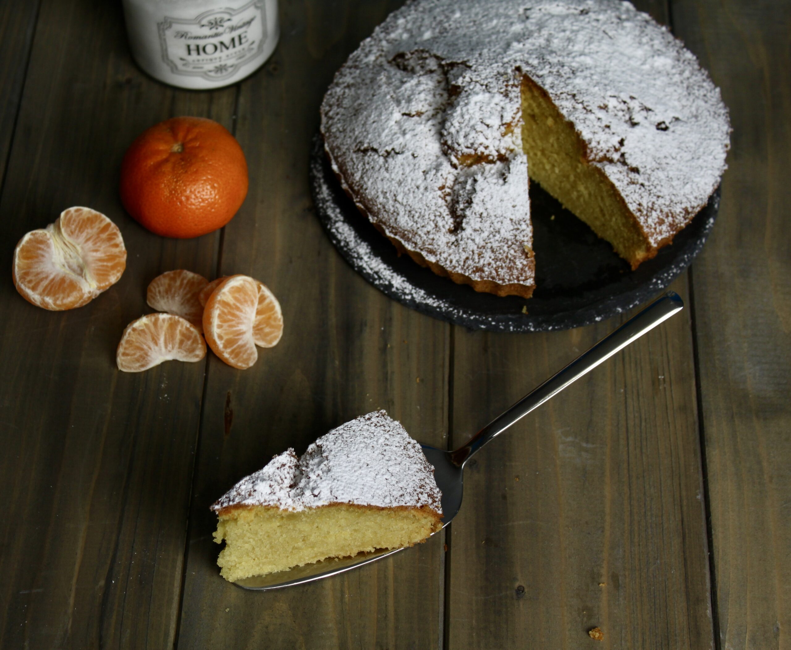 Bolo de tangerina na fritadeira a ar