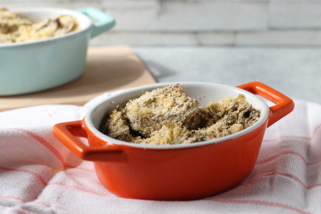 alcachofras gratinadas no forno