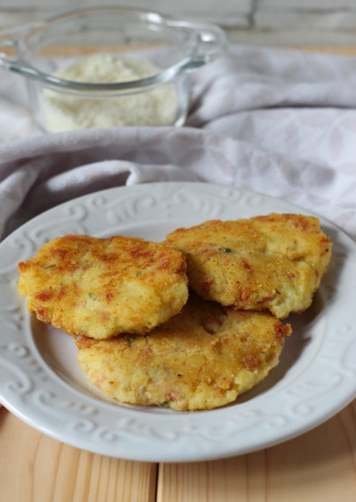 hambúrguer de batata e presunto