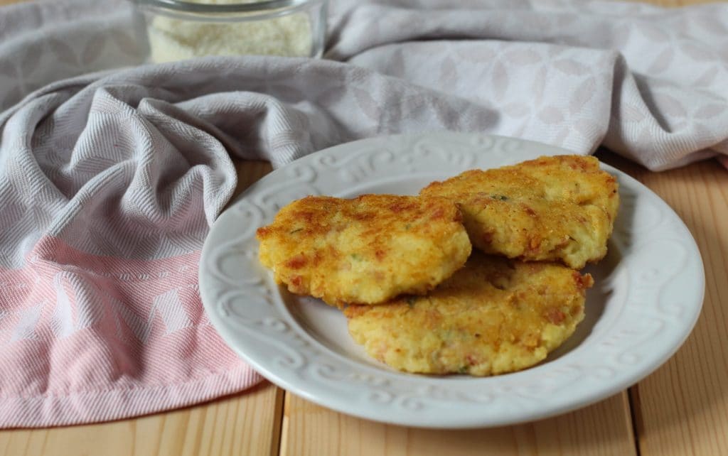 hambúrguer de batata e presunto