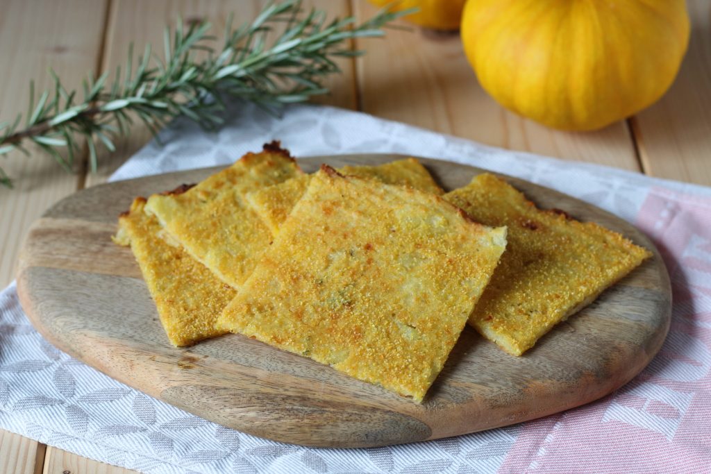 focaccia de abóbora e batatas