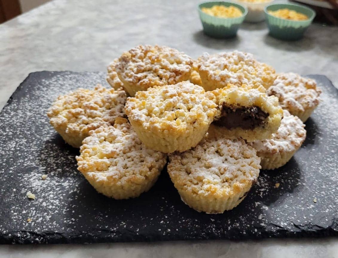 Muffin de Nutella Esfarelados
