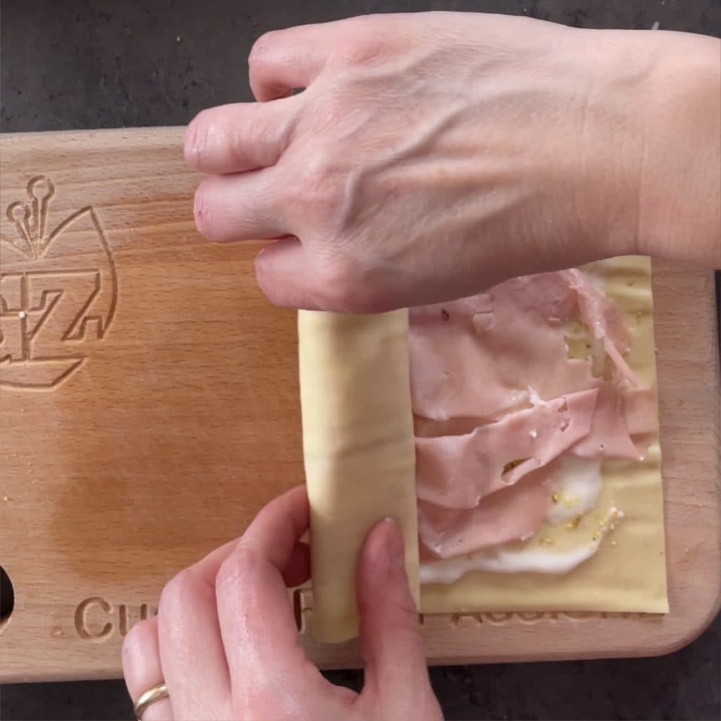 Lasanha mortadela e pistache