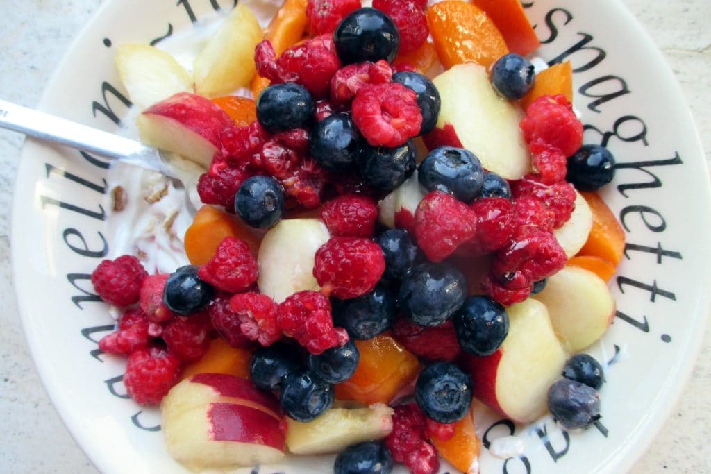 Muesli com iogurte e fruta, Mangia senza Pancia