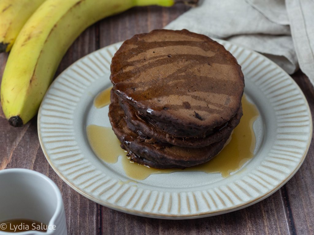 Panqueca de cacau e banana