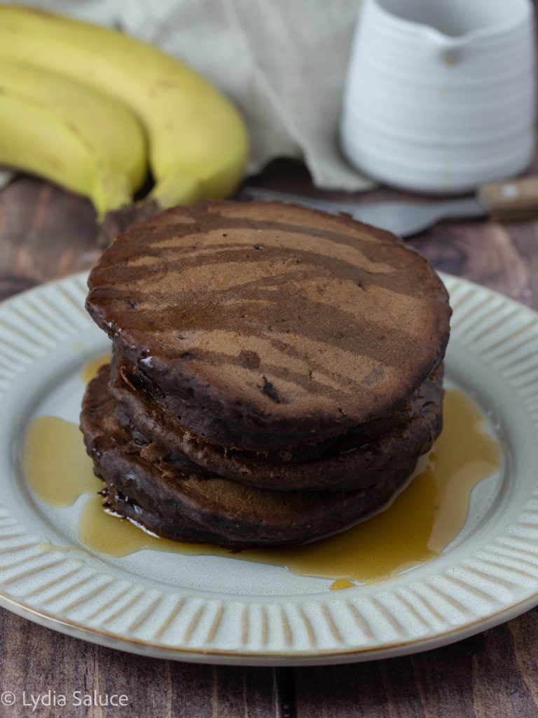 Panqueca de cacau e banana