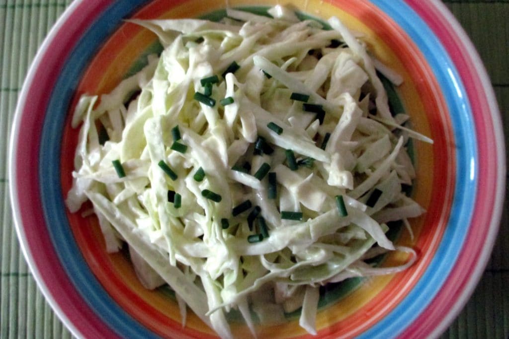 Salada de repolho e erva-doce coleslaw, Mangia senza Pancia
