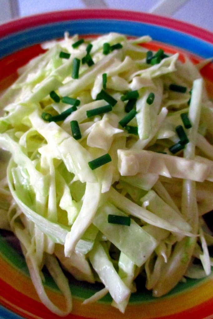 Salada de repolho e erva-doce coleslaw, Mangia senza Pancia