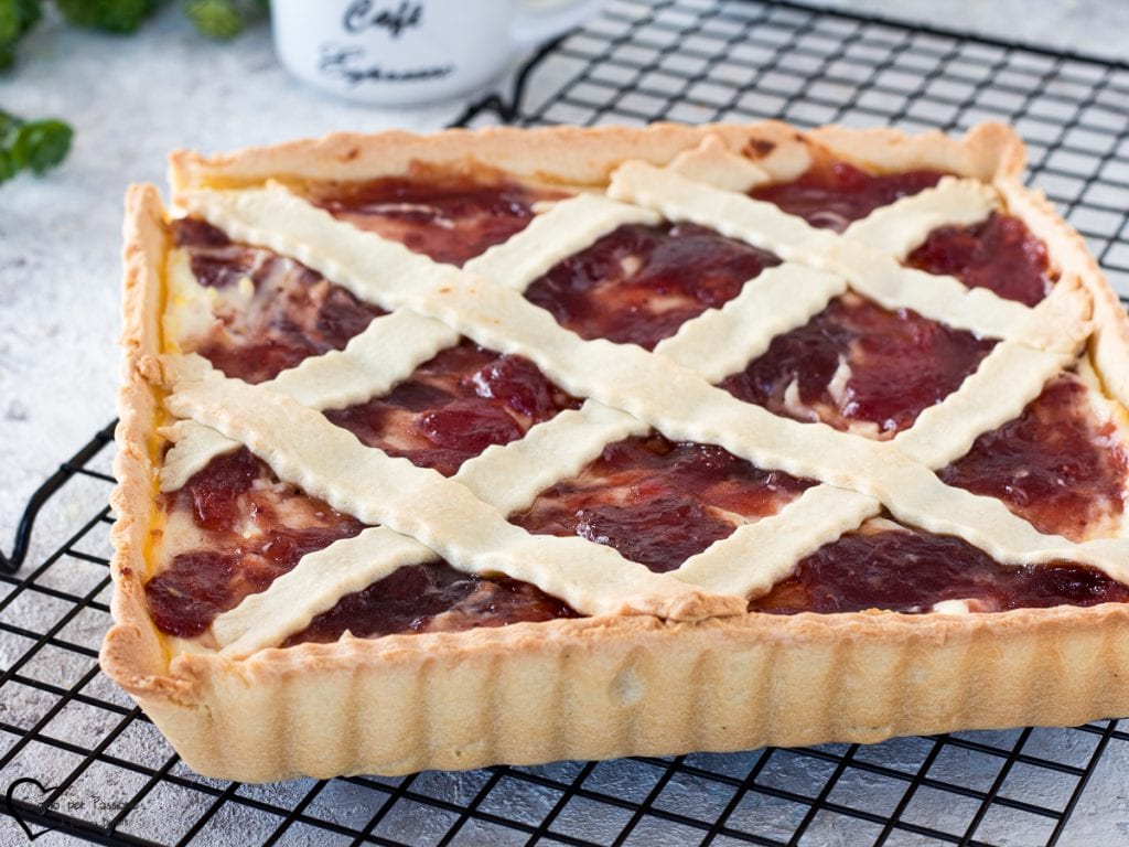 Torta de geleia e ricota