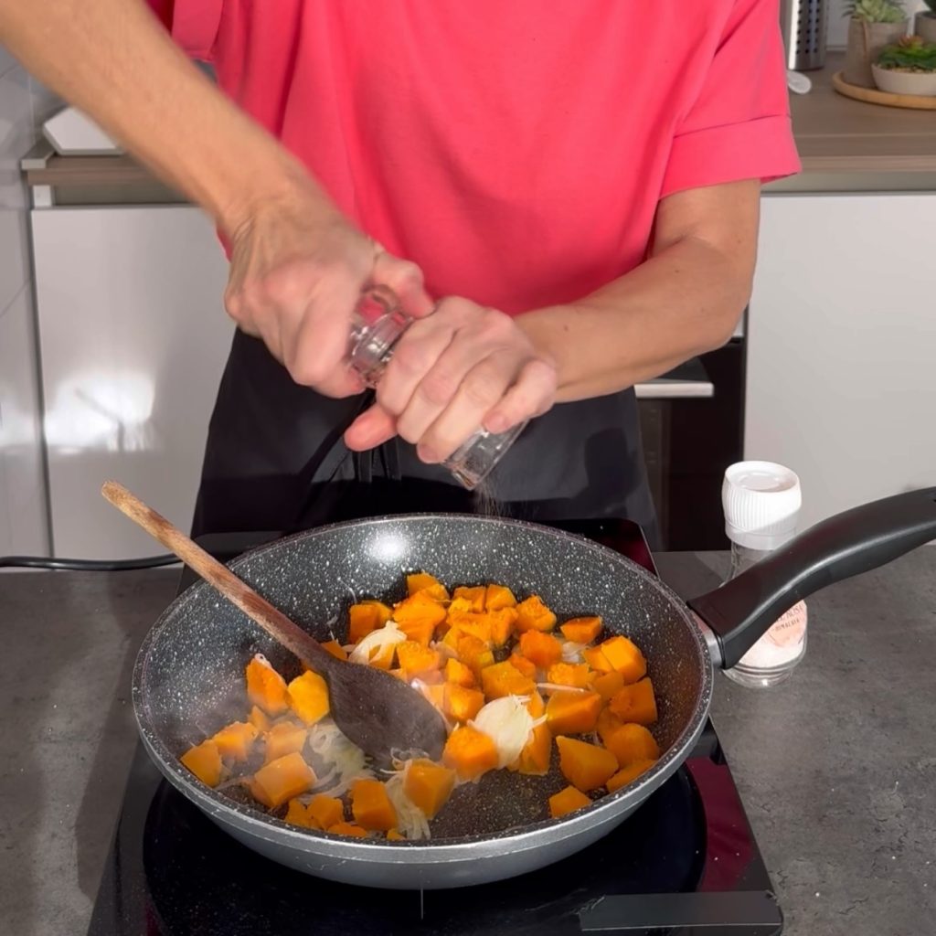 Torta salata zucca e funghi