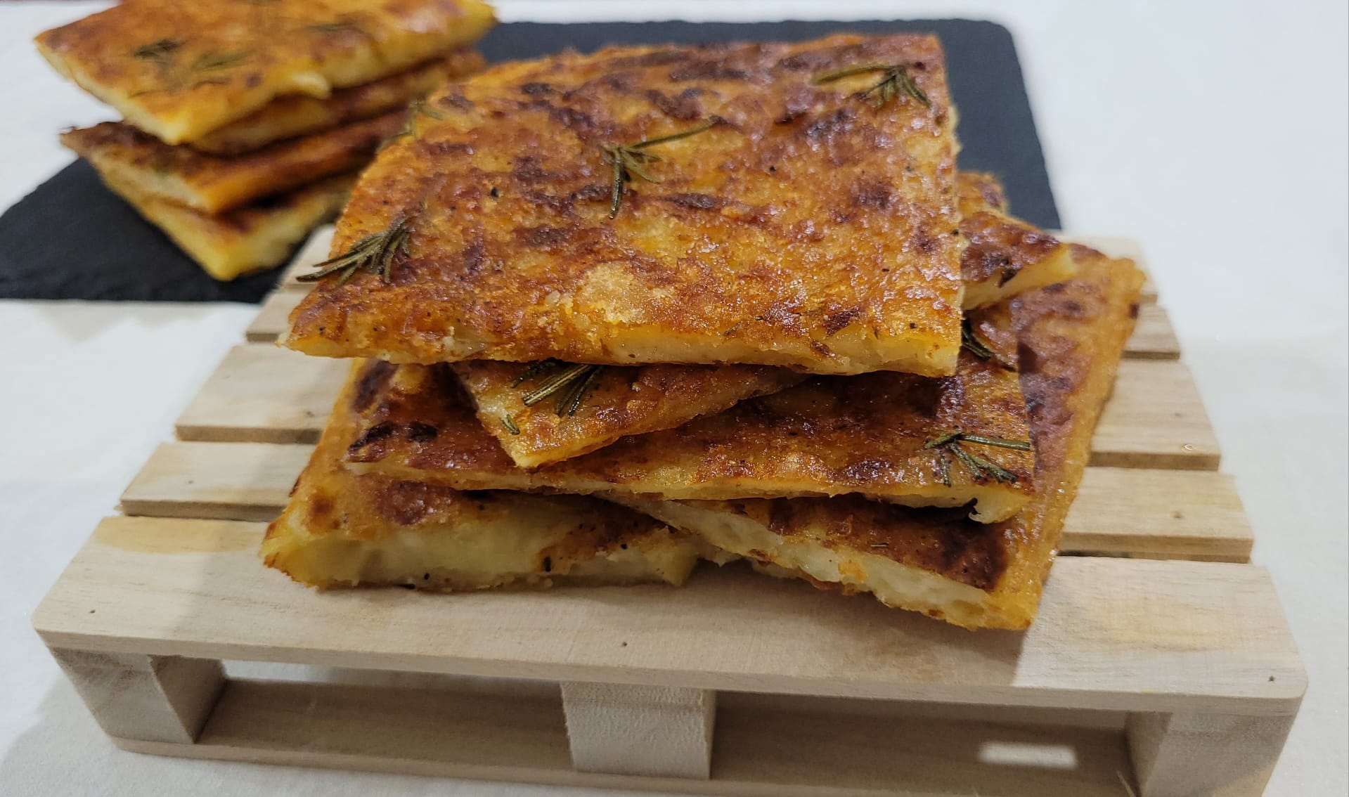 Schiacciata de Batatas na Fritadeira a Ar