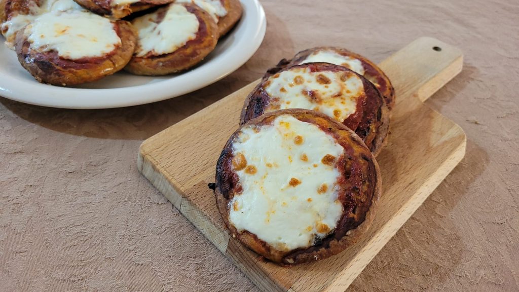 Pizzetinhas de Multicereais e Iogurte Grego na Fritadeira a Ar