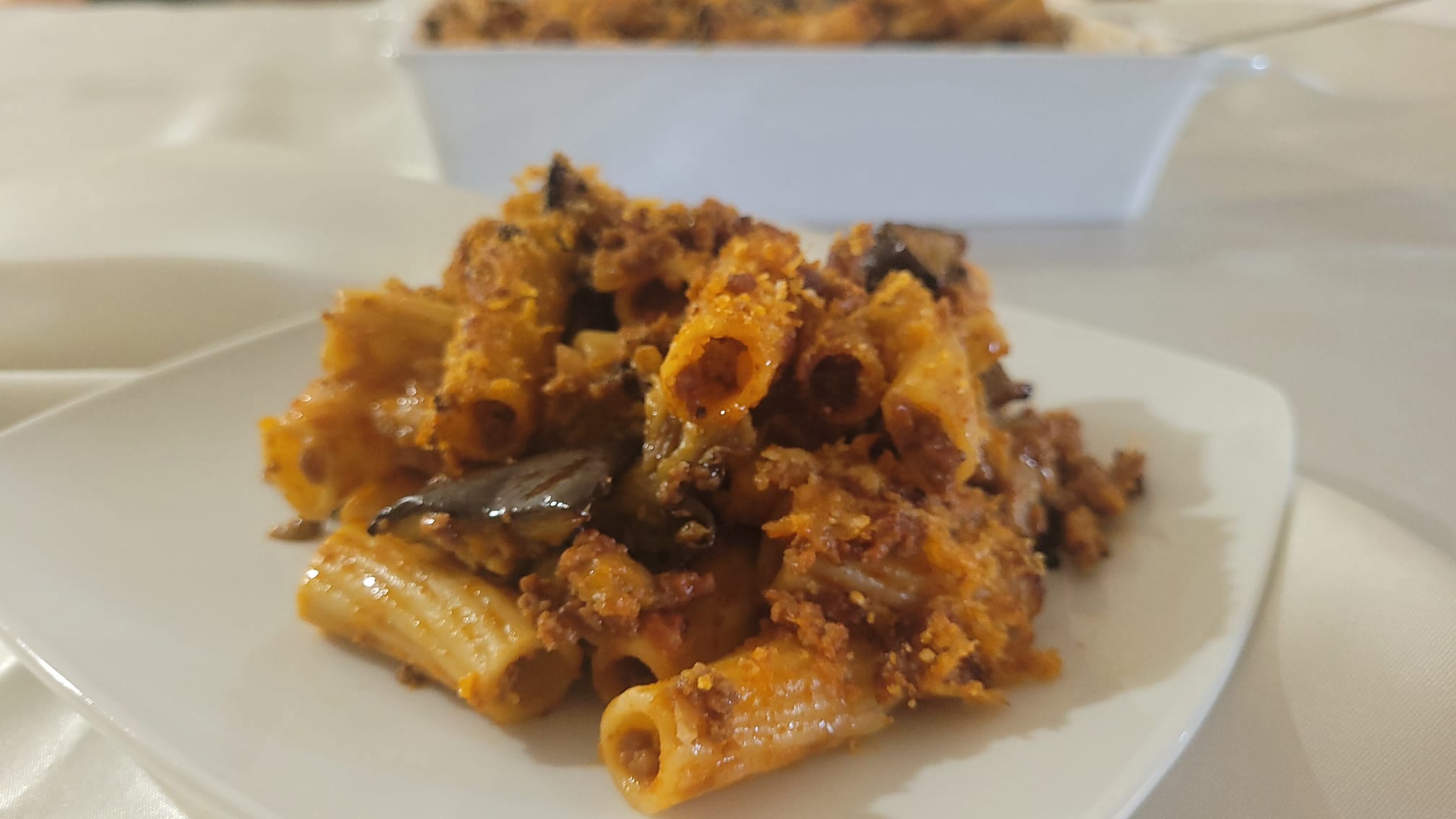 Macarrão com Berinjela na Fritadeira a Ar