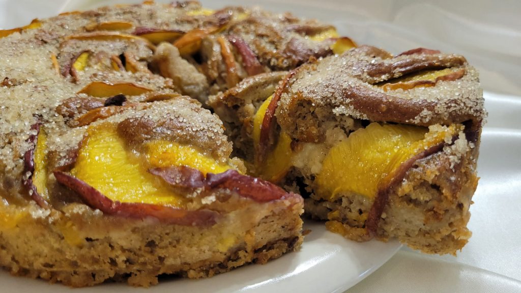 Bolo de Pêssego na Airfryer