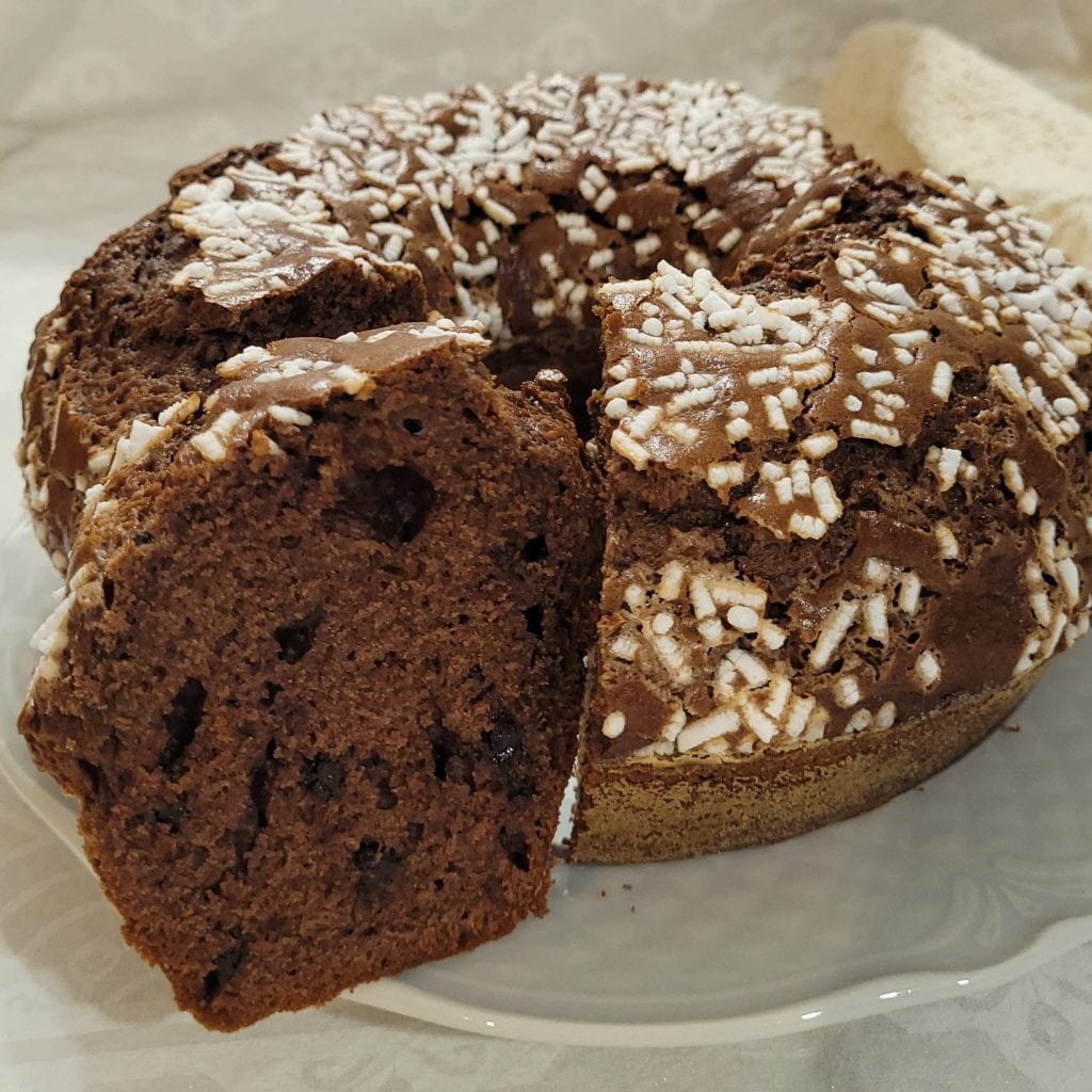 Bolo de Ricota e Cacau na Airfryer
