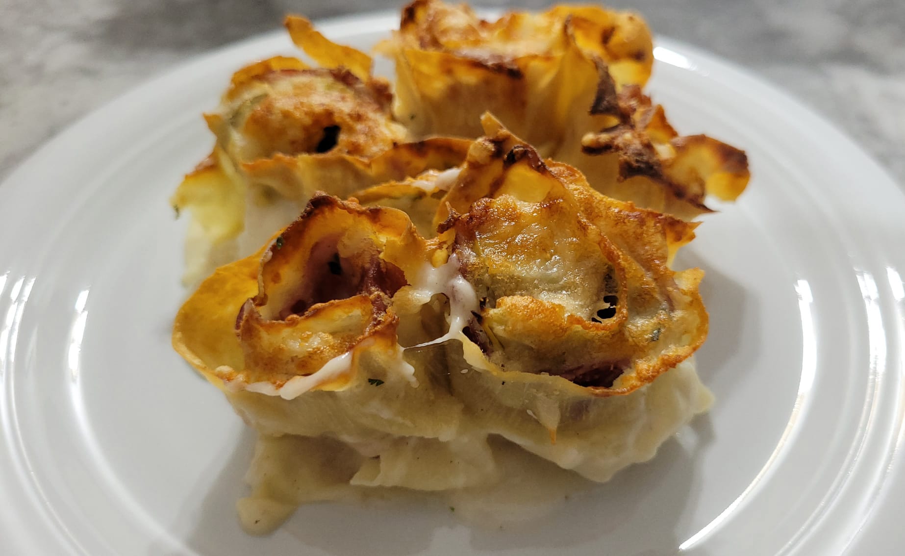 Rosas de Lasanha na Fritadeira a Ar