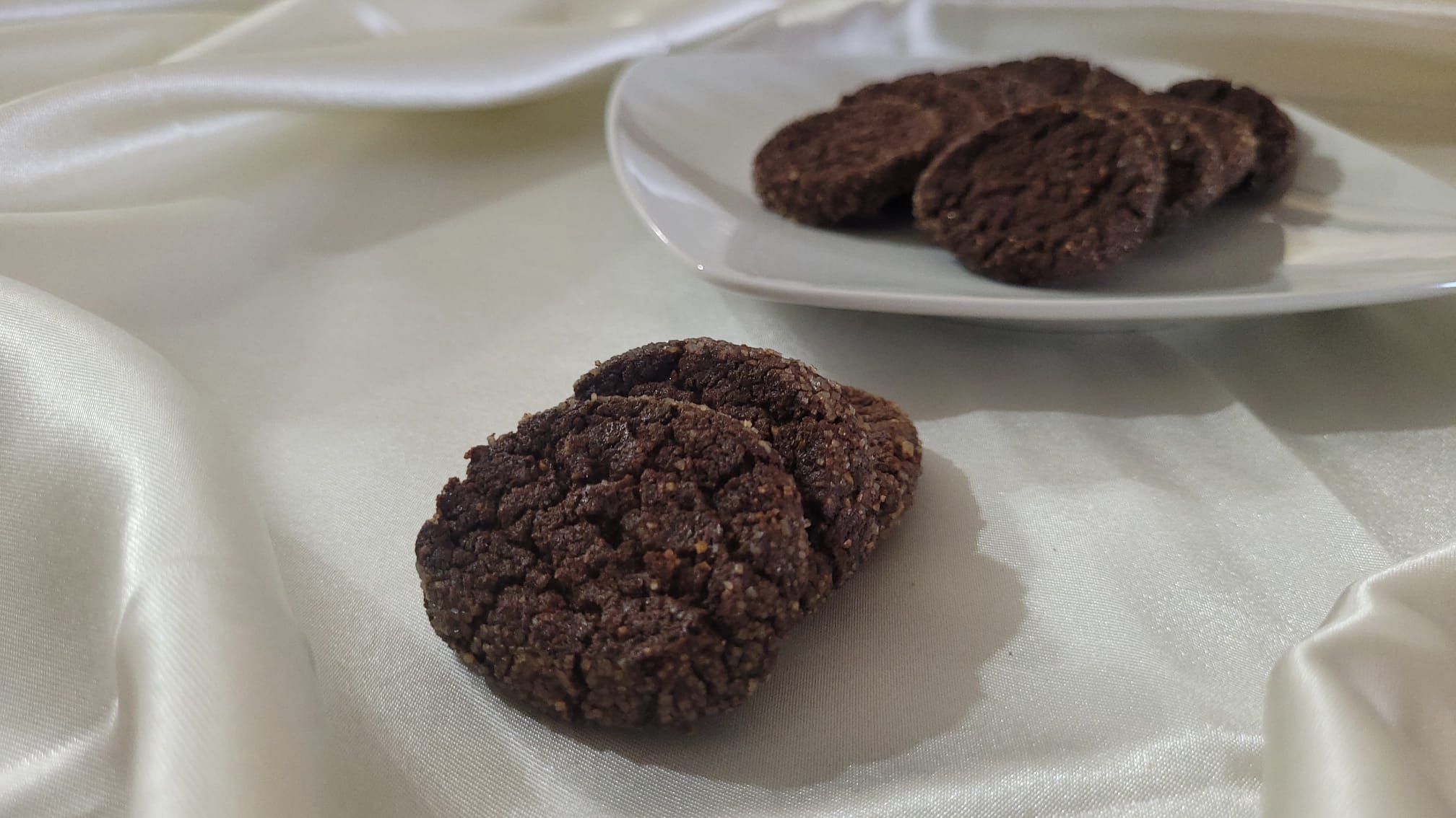 Biscoitos de Chocolate Amargo e Sal Rosa do Himalaia