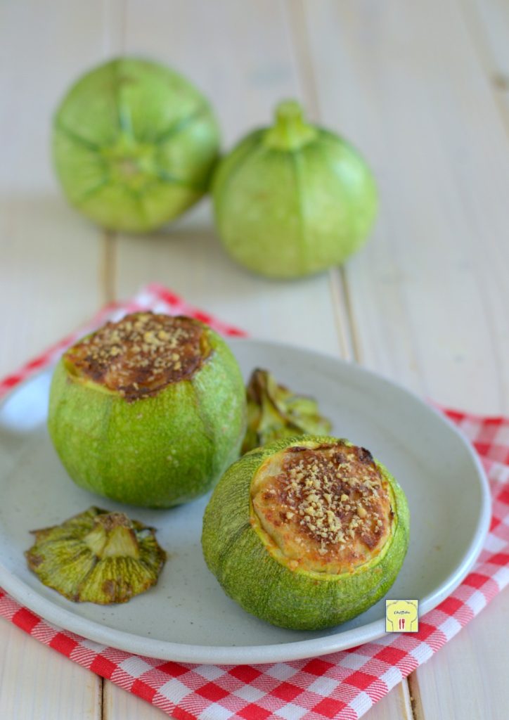 abobrinhas redondas recheadas na fritadeira a ar gp