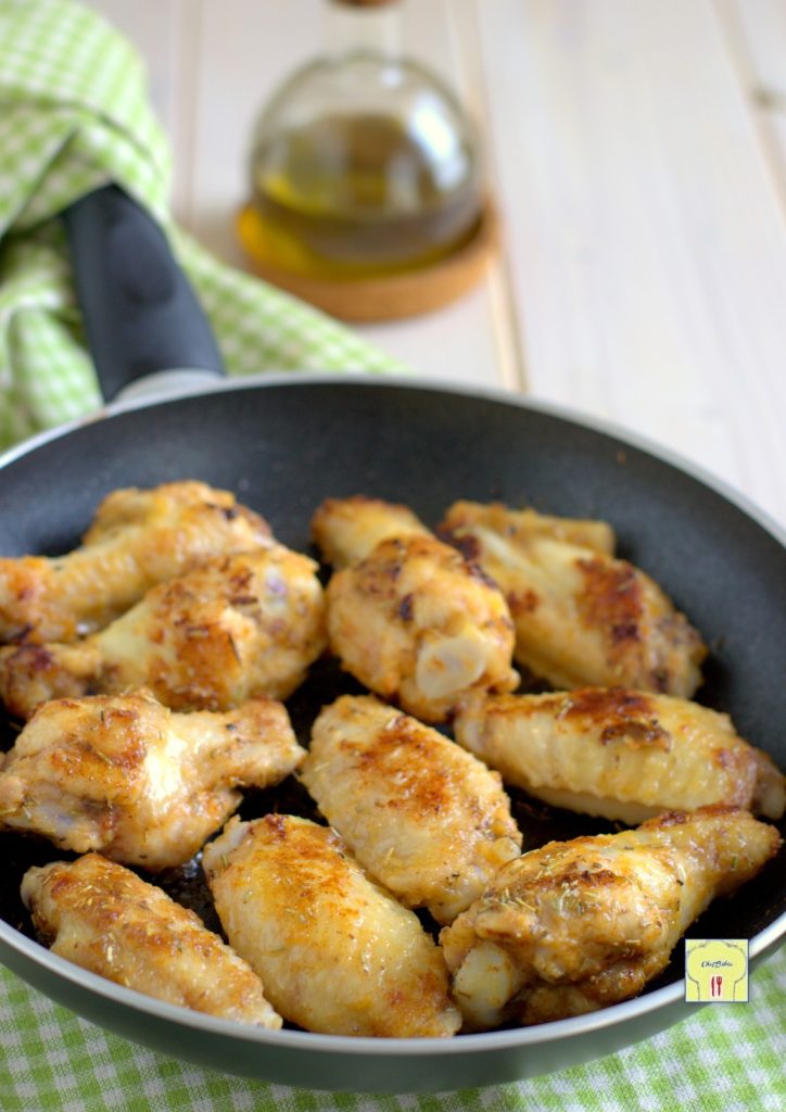 asinhas de frango na frigideira gp