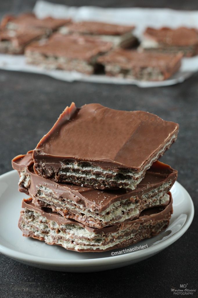 Barrinhas de chocolate e wafer