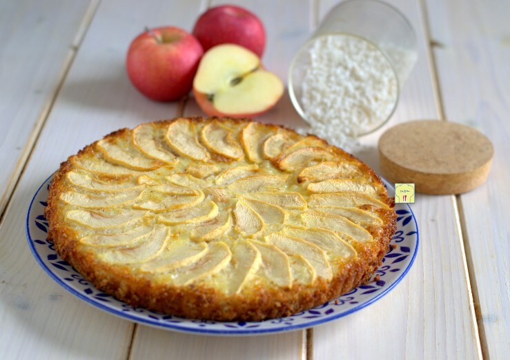 Bolo de arroz e maçã