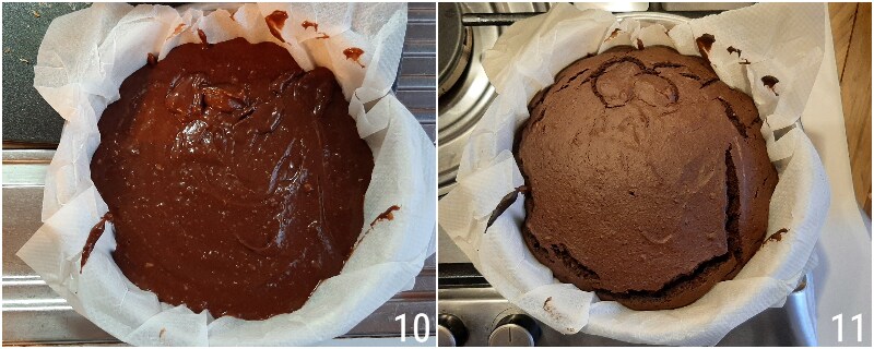 bolo de castanha e cacau sem farinha com castanhas cozidas, macio e úmido para o final da refeição, receita sem glúten il chicco di mais 4 assar no forno