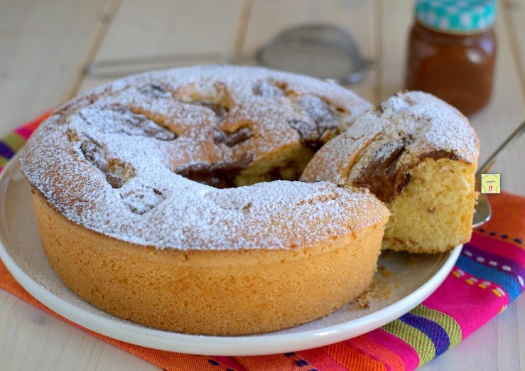 Bolo de creme de leite e Nutella