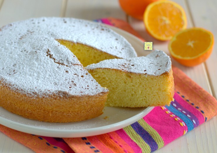 Bolo de laranja na fritadeira a ar