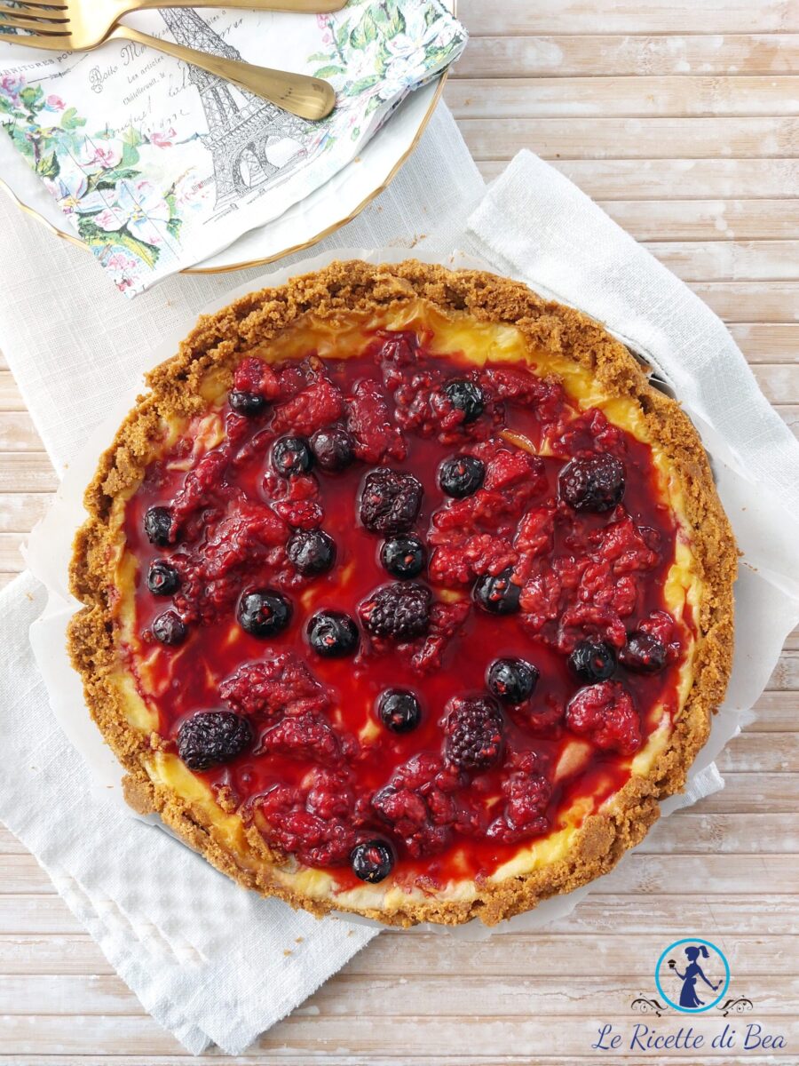 Cheesecake com frutas vermelhas