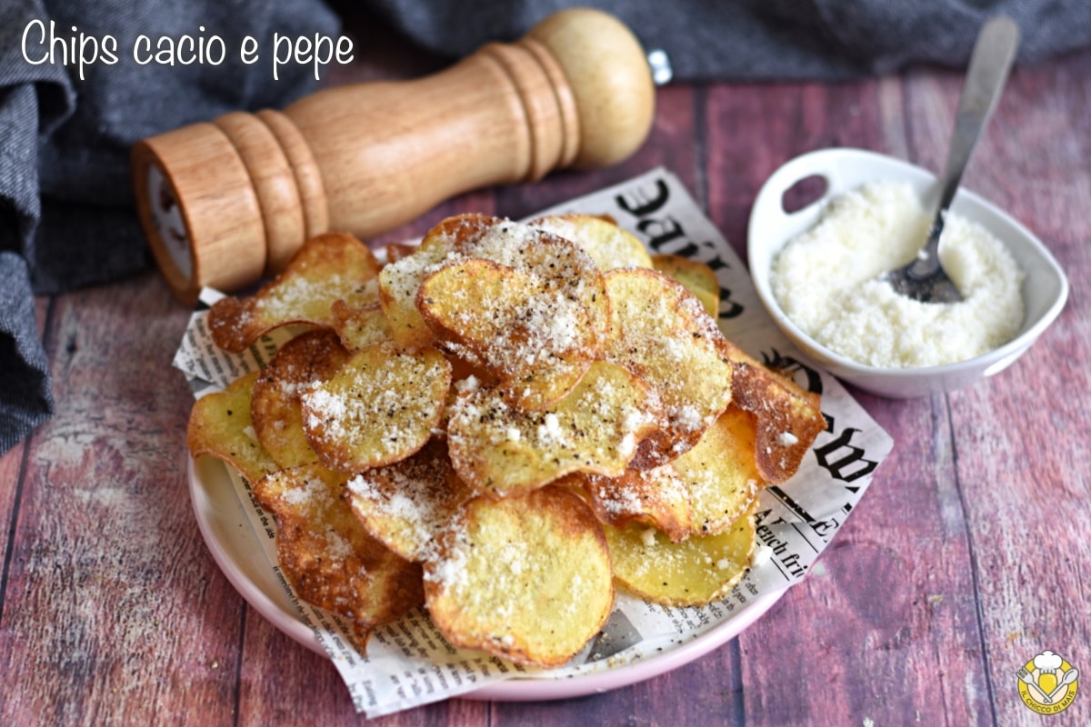 Chips cacio e pepe