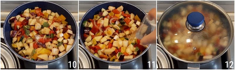 ciambotta ricetta originale contorno di verdure stufate tipico lucano pugliese salentino napoletano il chicco di mais 4 unire acqua