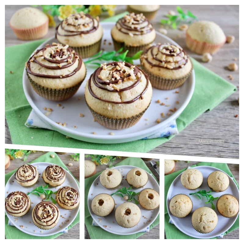 Muffin de Avelã com Coração de Nutella