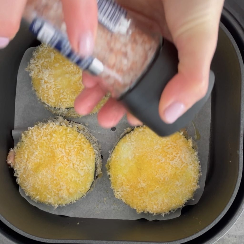 cordon bleu de berinjela na fritadeira a ar