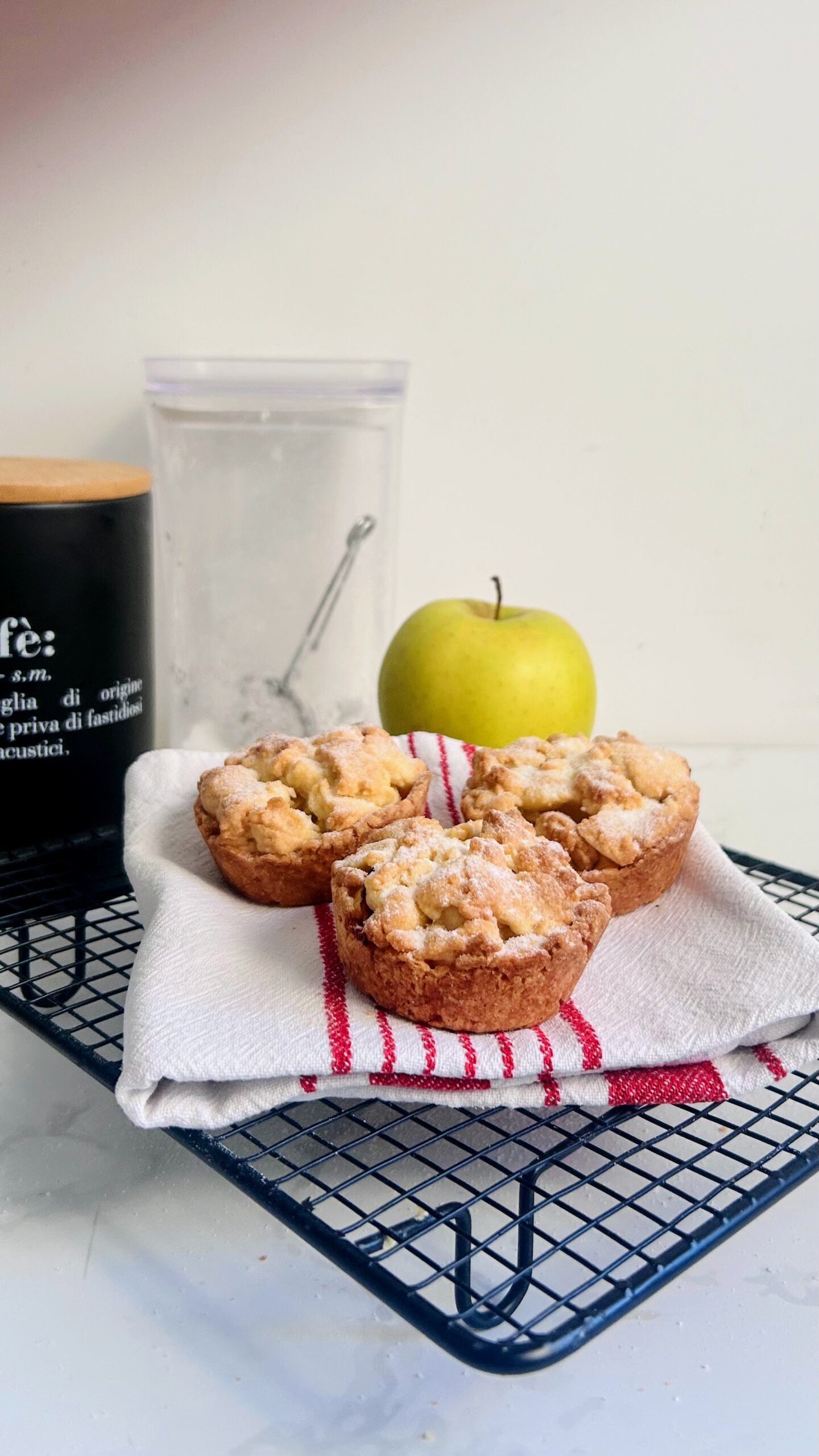 Mini crumble de maçãs