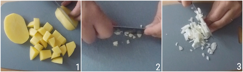 curry de grão-de-bico e batatas com leite de coco receita indiana vegetariana vegana com arroz pilaf il chicco di mais 1 cortar batatas