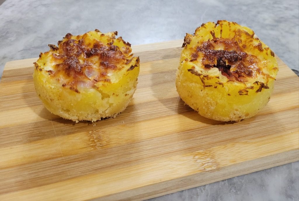 Muffin de batata na fritadeira a ar