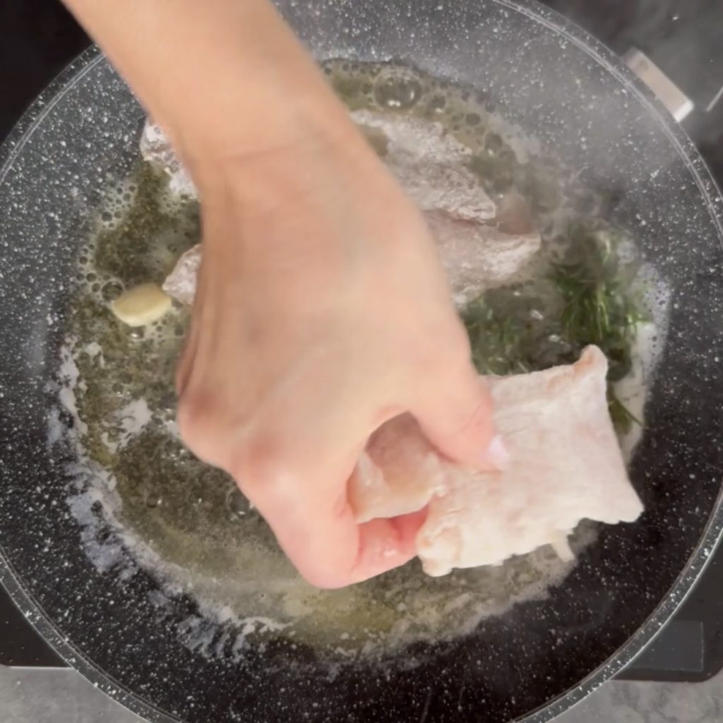 escalopes de peru ao vinho branco
