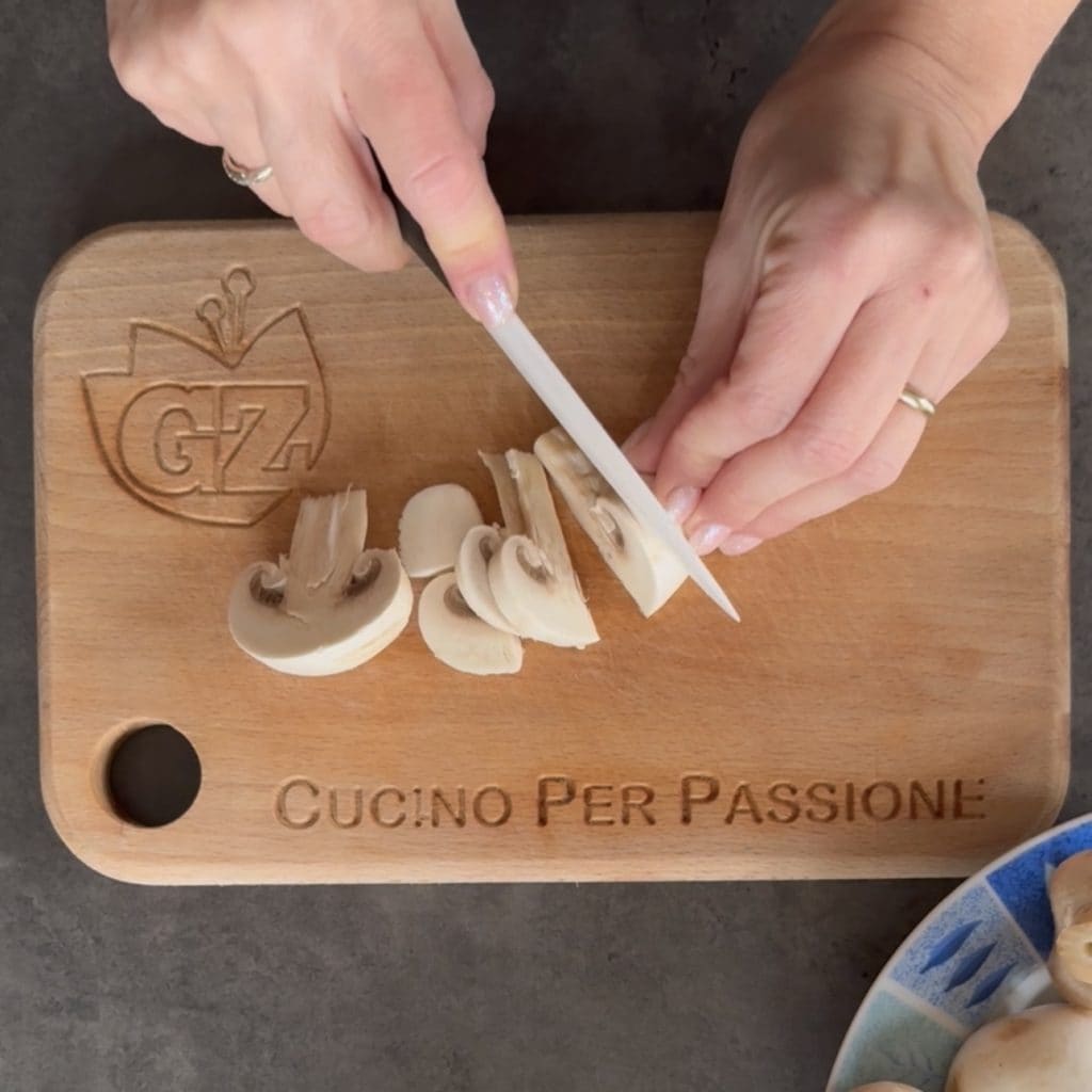 escalopes de peru com cogumelos