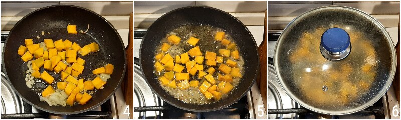 flan de abóbora com fondue de parmesão e bacon crocante receita 2 refogar abóbora com cebola