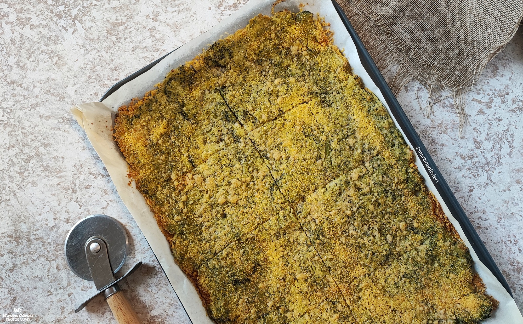 Focaccia de brócolis