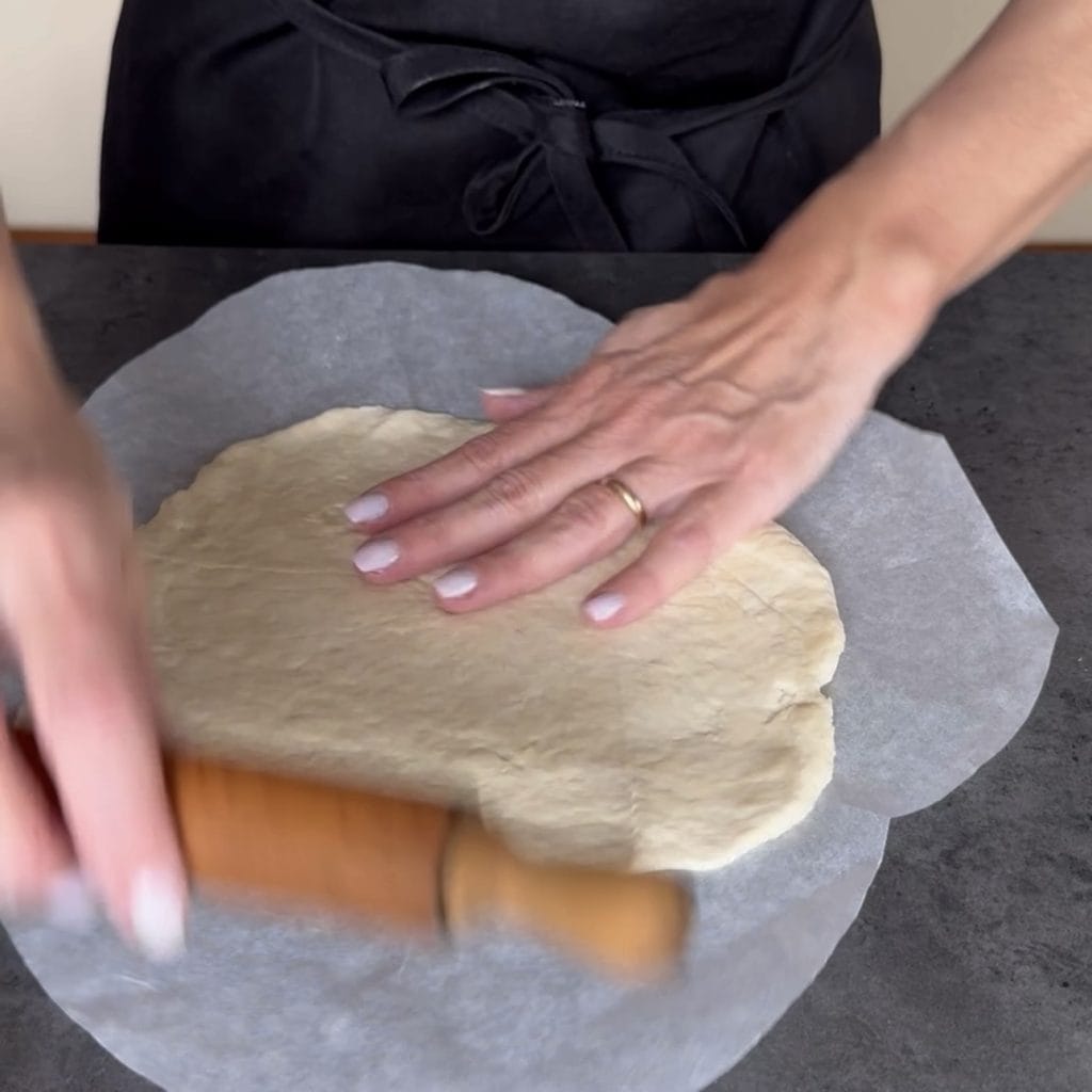 focaccia com ricota e espinafres